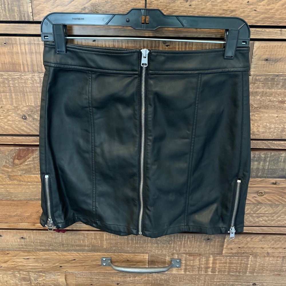 Express Faux Leather Mini Skirt